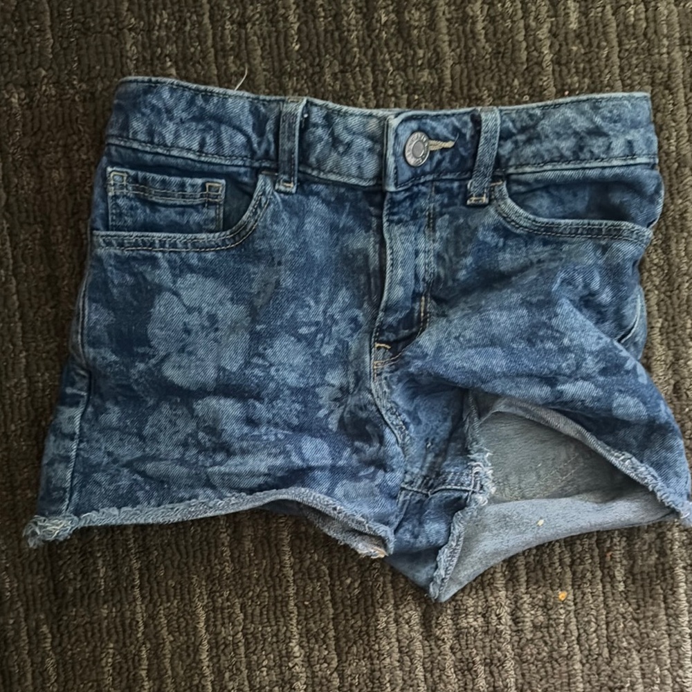 Denim Blue Girls Shorts